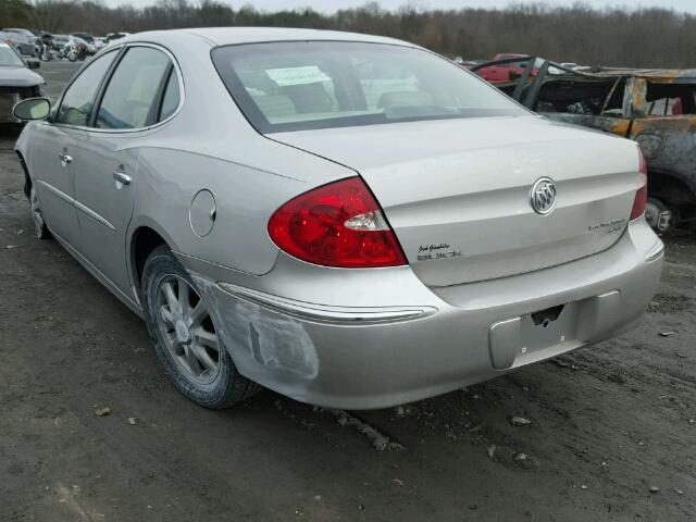 2G4WD582281203890 - 2008 BUICK LACROSSE C SILVER photo 3