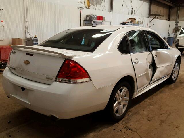 2G1WG5E34D1134809 - 2013 CHEVROLET IMPALA WHITE photo 4