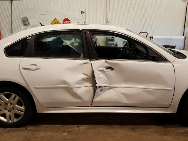2G1WG5E34D1134809 - 2013 CHEVROLET IMPALA WHITE photo 9