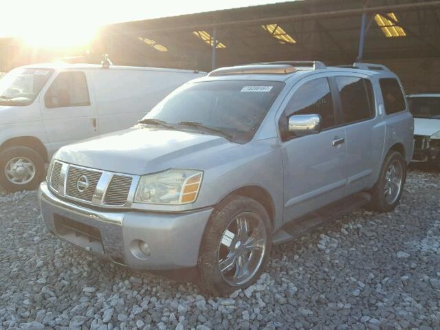 5N1AA08A94N727558 - 2004 NISSAN ARMADA SE SILVER photo 2