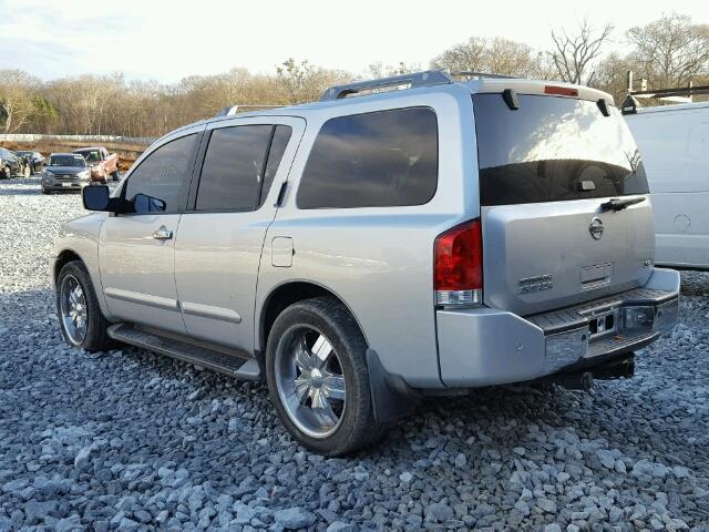 5N1AA08A94N727558 - 2004 NISSAN ARMADA SE SILVER photo 3