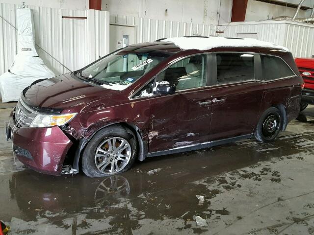 5FNRL5H63BB027699 - 2011 HONDA ODYSSEY EX MAROON photo 10