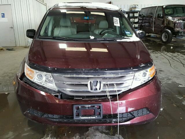 5FNRL5H63BB027699 - 2011 HONDA ODYSSEY EX MAROON photo 9