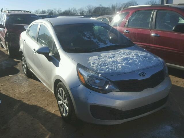 KNADM4A3XE6369892 - 2014 KIA RIO LX SILVER photo 1