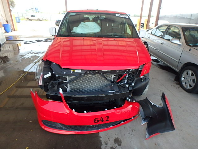 2C4RDGBG6ER405565 - 2014 DODGE GRAND CARA RED photo 9