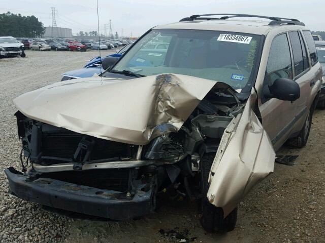 1GNDS13S042179513 - 2004 CHEVROLET TRAILBLAZE GRAY photo 2