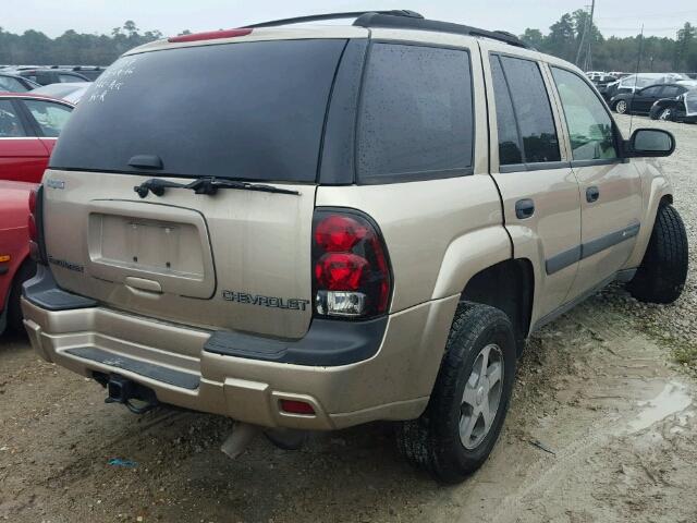 1GNDS13S042179513 - 2004 CHEVROLET TRAILBLAZE GRAY photo 4