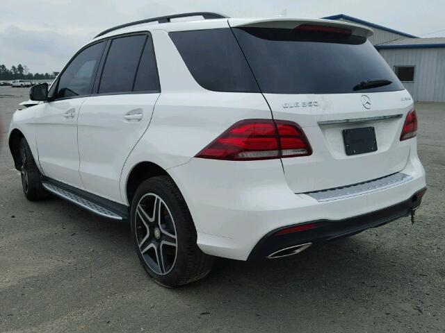 4JGDA5JB2GA800455 - 2016 MERCEDES-BENZ GLE 350 WHITE photo 3