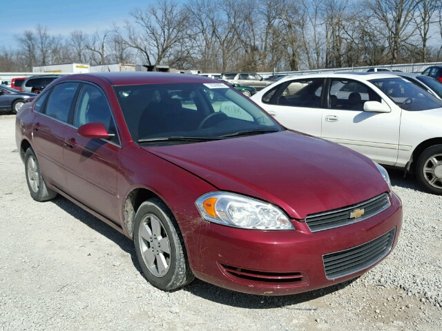 2G1WT58K581369952 - 2008 CHEVROLET IMPALA LT RED photo 1