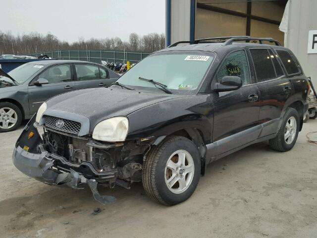 KM8SC73D12U322340 - 2002 HYUNDAI SANTA FE G BLACK photo 2