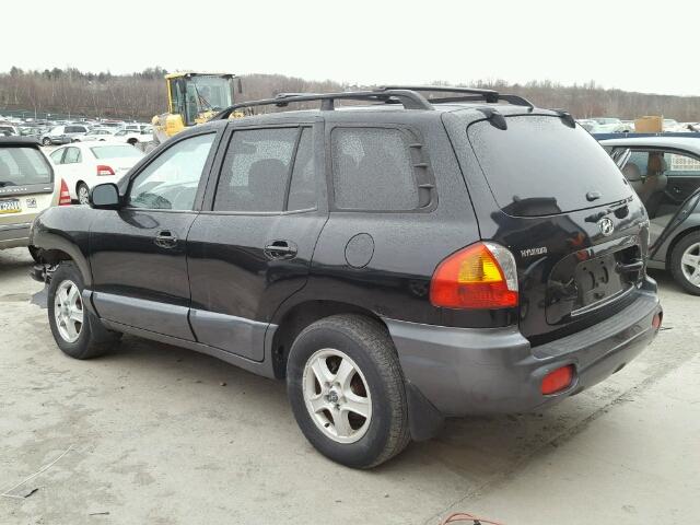 KM8SC73D12U322340 - 2002 HYUNDAI SANTA FE G BLACK photo 3