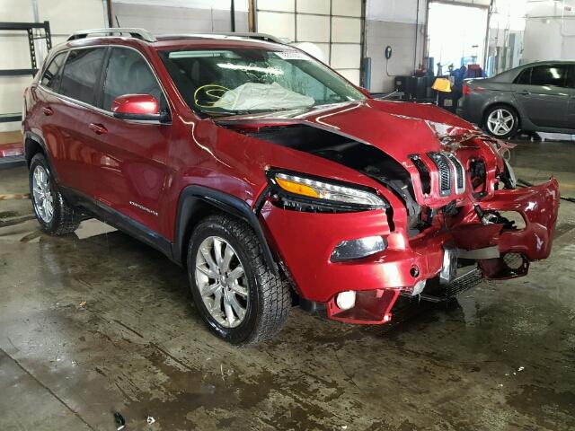 1C4PJMDS1EW223182 - 2014 JEEP CHEROKEE L RED photo 1