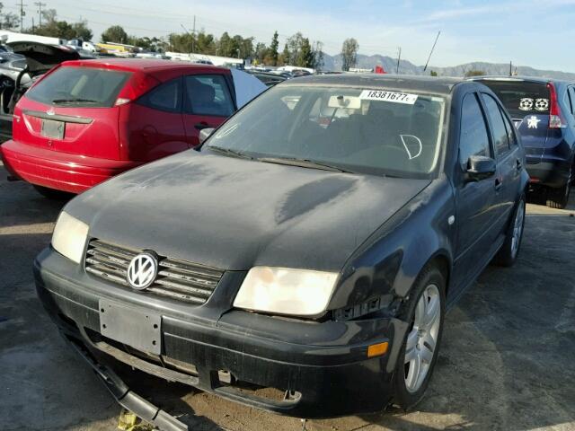 3VWSE69M22M131818 - 2002 VOLKSWAGEN JETTA GLS BLACK photo 2