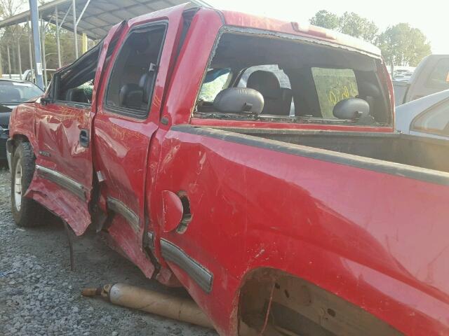 2GCEK19T421104761 - 2002 CHEVROLET SILVERADO RED photo 10