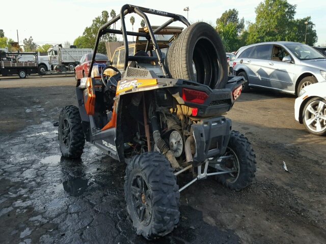 4XAST1EA6EB921195 - 2014 POLARIS RZR XP 100 ORANGE photo 3