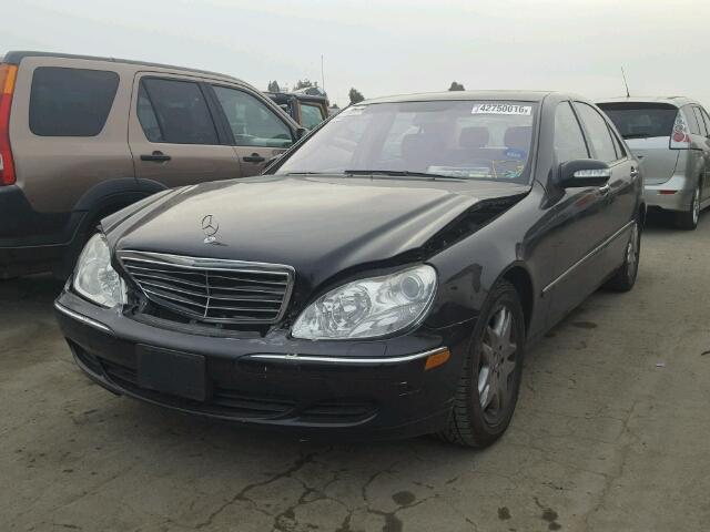 WDBNG70J93A370279 - 2003 MERCEDES-BENZ S 430 BLACK photo 2