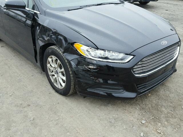 3FA6P0G79GR285273 - 2016 FORD FUSION S BLACK photo 10