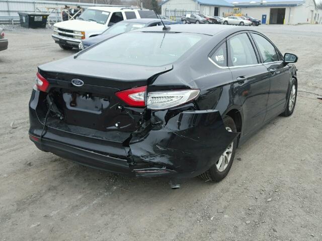 3FA6P0G79GR285273 - 2016 FORD FUSION S BLACK photo 4