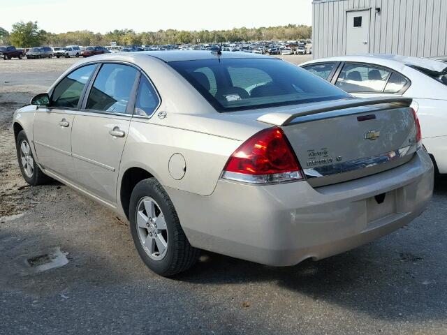 2G1WT58K481200019 - 2008 CHEVROLET IMPALA LT BEIGE photo 3