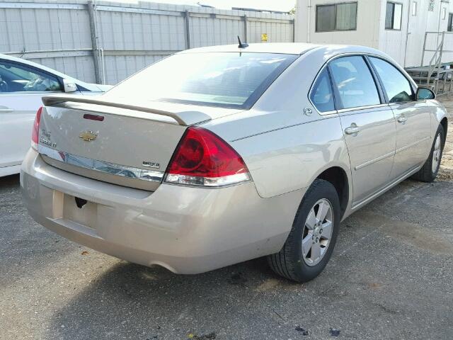 2G1WT58K481200019 - 2008 CHEVROLET IMPALA LT BEIGE photo 4