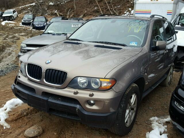 5UXFA13535LY20436 - 2005 BMW X5 3.0I GOLD photo 2