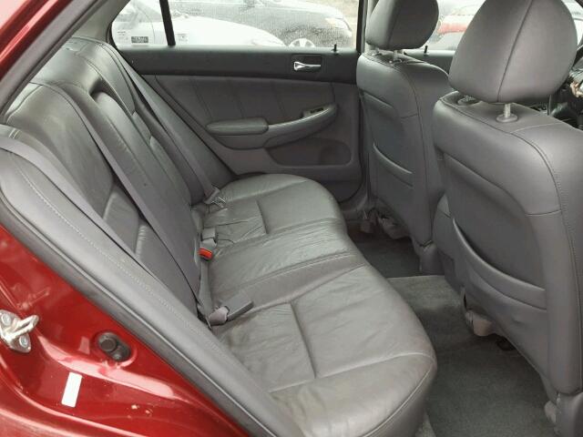 1HGCM66534A041652 - 2004 HONDA ACCORD EX RED photo 6