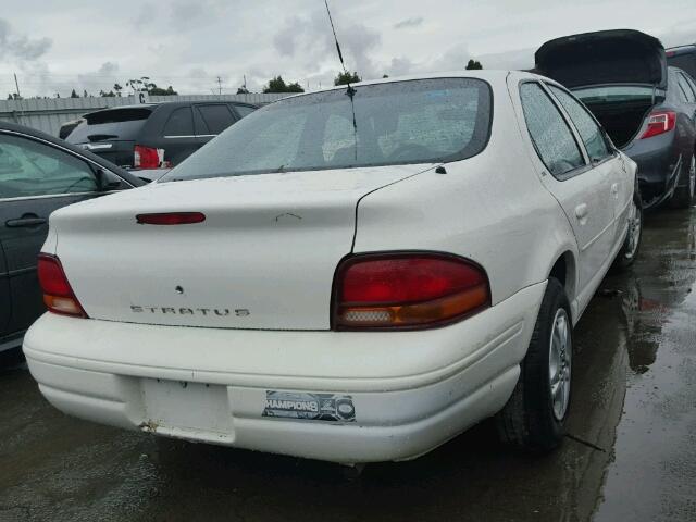 1B3EJ46XXYN276846 - 2000 DODGE STRATUS SE WHITE photo 4