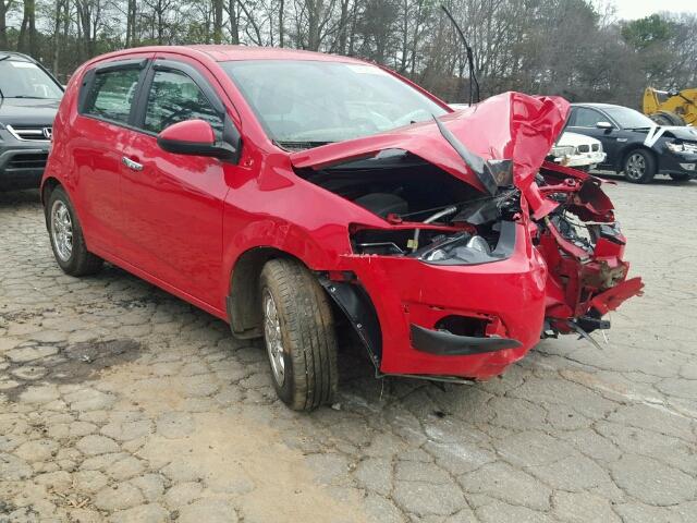 1G1JA6SH8E4222236 - 2014 CHEVROLET SONIC LS RED photo 1