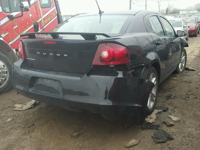 1C3CDZAB3EN220544 - 2014 DODGE AVENGER SE BLACK photo 4