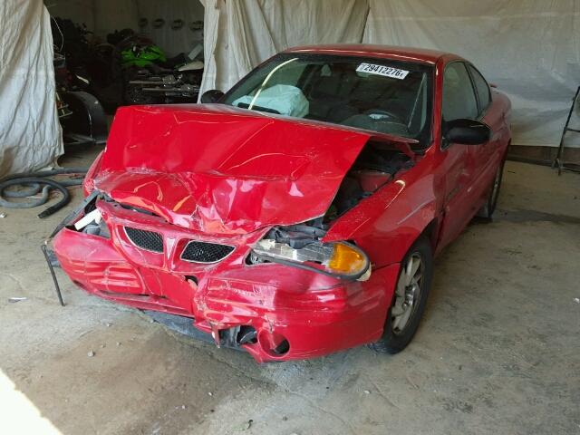 1G2NF12E62C143284 - 2002 PONTIAC GRAND AM S წითელი ფოტო 2