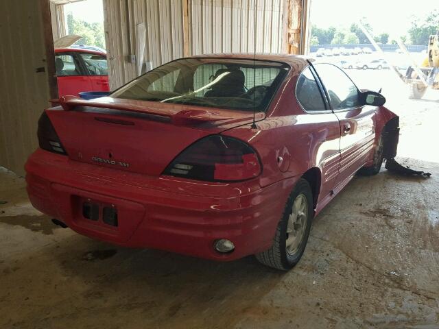 1G2NF12E62C143284 - 2002 PONTIAC GRAND AM S წითელი ფოტო 4