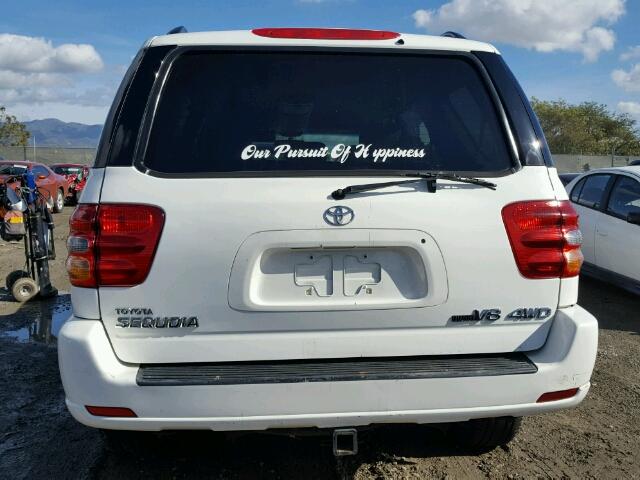 5TDBT48A22S097741 - 2002 TOYOTA SEQUOIA LI WHITE photo 10