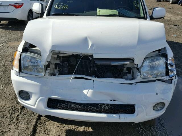 5TDBT48A22S097741 - 2002 TOYOTA SEQUOIA LI WHITE photo 9