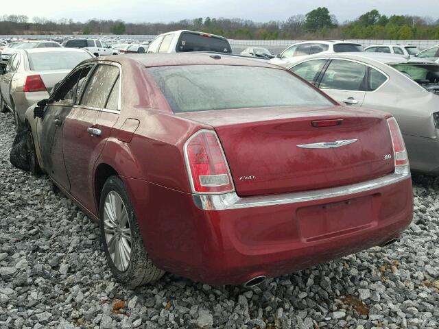 2C3CCAHG4CH184245 - 2012 CHRYSLER 300 LIMITE RED photo 3