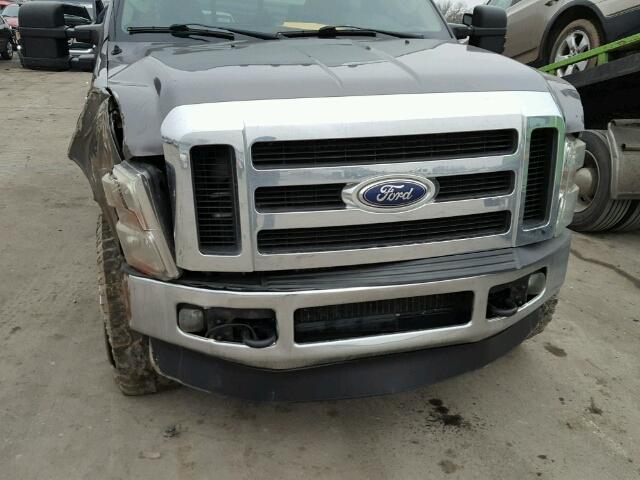 1FTSW21RX8EB17129 - 2008 FORD F250 SUPER GRAY photo 10