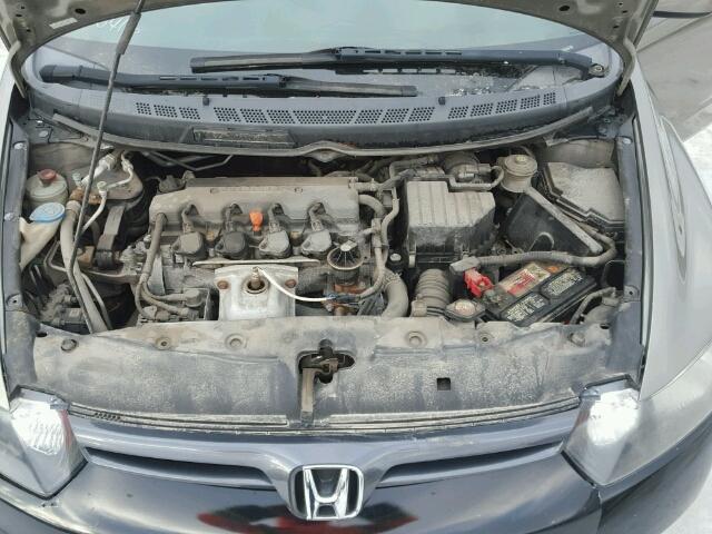 2HGFG12648H013260 - 2008 HONDA CIVIC LX GRAY photo 7