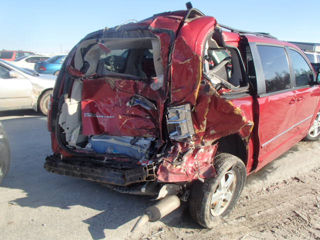 2D8HN54P68R151369 - 2008 DODGE GRAND CARA BURGUNDY photo 9