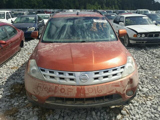 JN8AZ08T93W122791 - 2003 NISSAN MURANO SL/ ORANGE photo 9