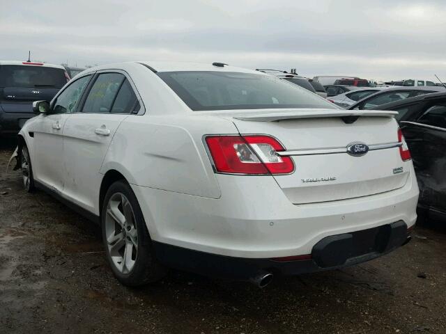 1FAHP2KT7AG156908 - 2010 FORD TAURUS SHO WHITE photo 3