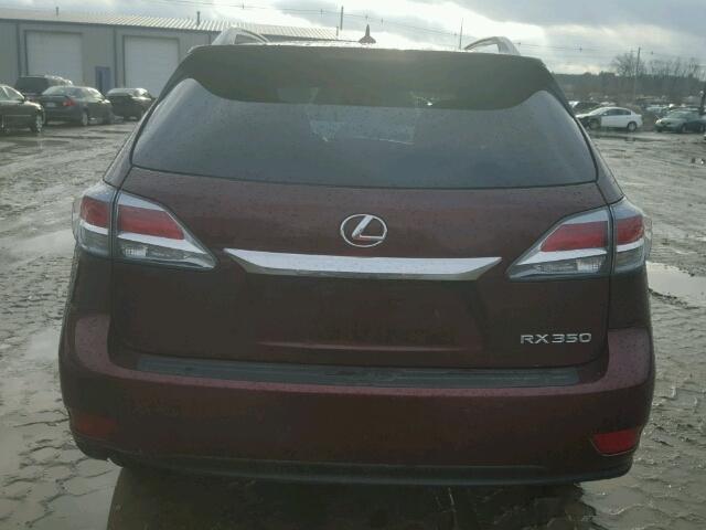 2T2BK1BA0DC185799 - 2013 LEXUS RX 350 MAROON photo 10