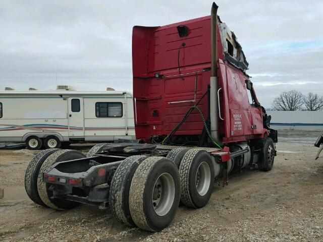 4V4NC9EH1CN543787 - 2012 VOLVO VN VNL RED photo 4