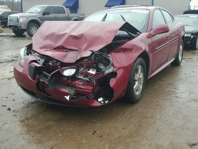 2G2WP522551194316 - 2005 PONTIAC GRAND PRIX MAROON photo 2