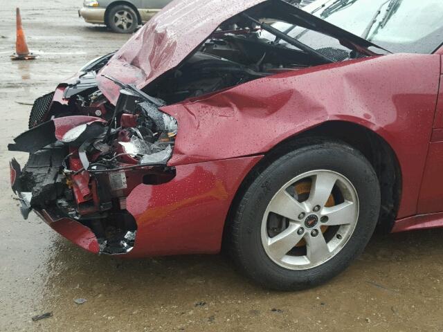 2G2WP522551194316 - 2005 PONTIAC GRAND PRIX MAROON photo 9