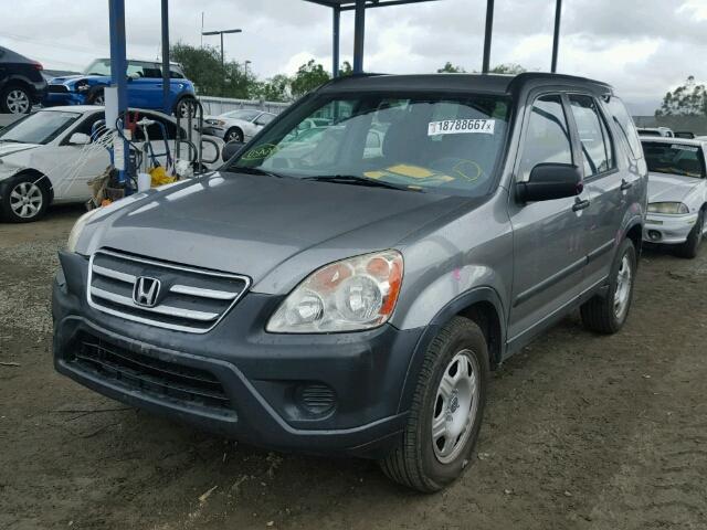 JHLRD78555C029782 - 2005 HONDA CR-V GRAY photo 2