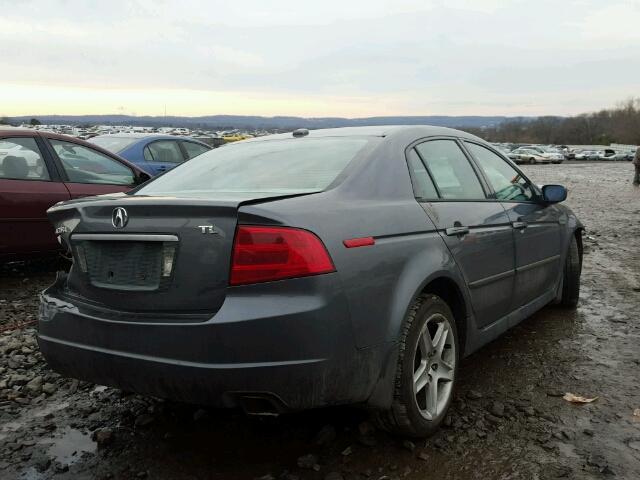 19UUA66234A048765 - 2004 ACURA TL GRAY photo 4