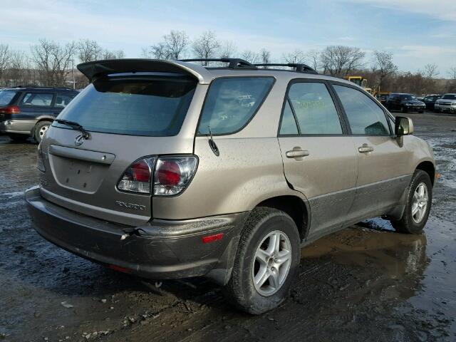 JTJHF10U330296997 - 2003 LEXUS RX 300 GOLD photo 4