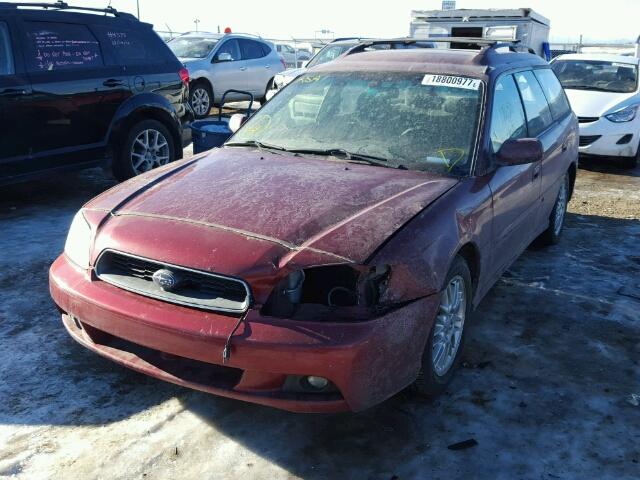 4S3BH635736304987 - 2003 SUBARU LEGACY L BURGUNDY photo 2