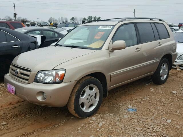 JTEDP21A360123408 - 2006 TOYOTA HIGHLANDER TAN photo 2