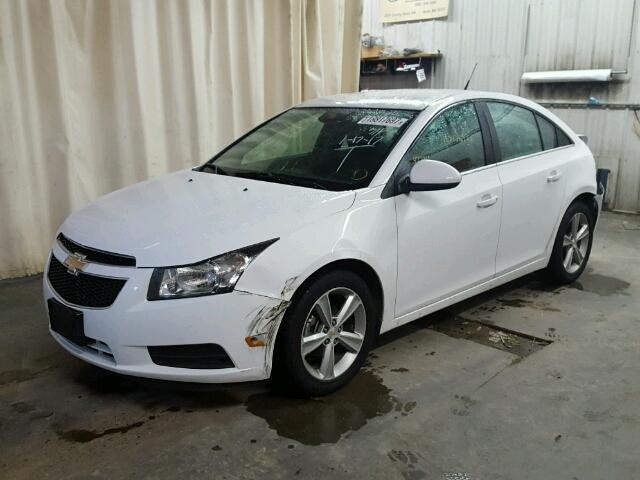 1G1PE5SB4E7339220 - 2014 CHEVROLET CRUZE LT WHITE photo 2