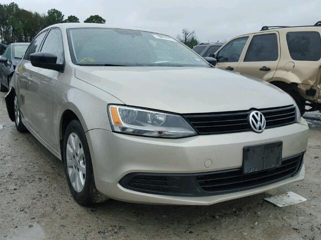 3VW2K7AJ6DM201985 - 2013 VOLKSWAGEN JETTA BASE BEIGE photo 1
